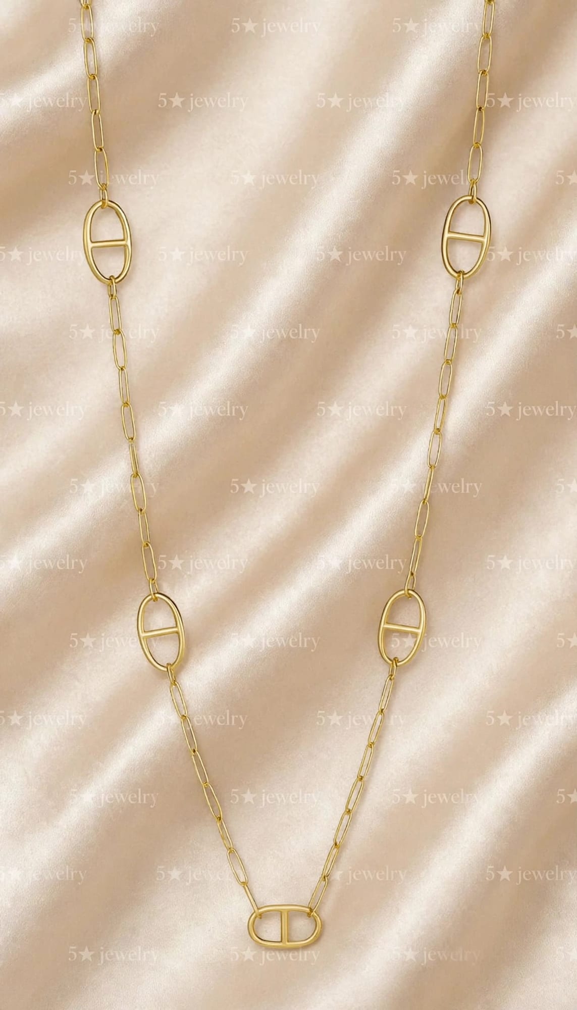 Collier maille marine acier inoxydable